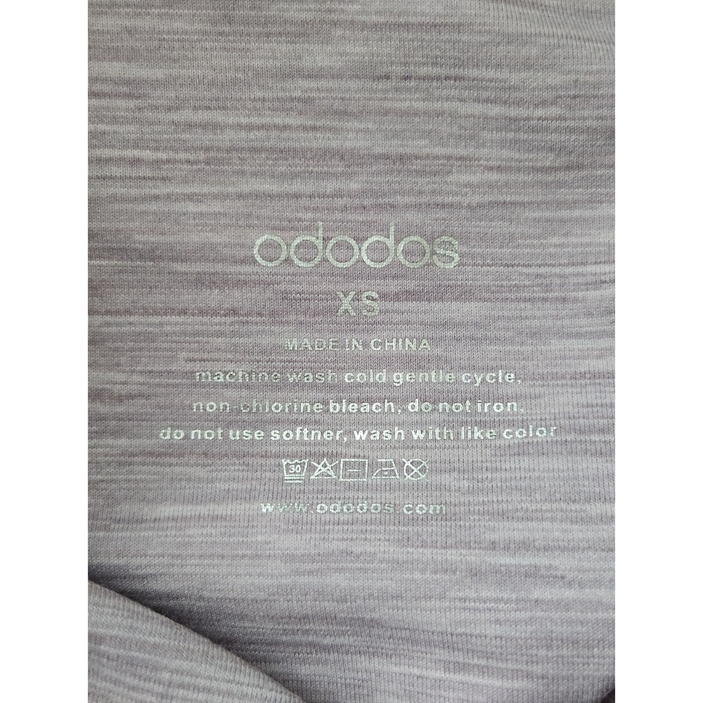 ODODOS XS High Waist Crossover Capri‎ Leggings Mauve Heather Stretch Athletic - Picture 5 of 10